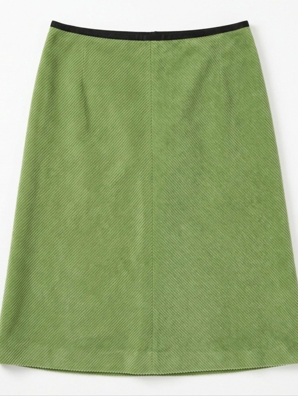 Escada Sport Vintage Apple Green Corduroy A-Line Skirt
